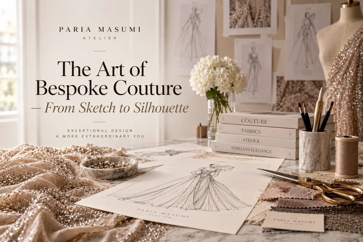 The Art of Bespoke Couture — From Sketch to Silhouette - Paria Masumi