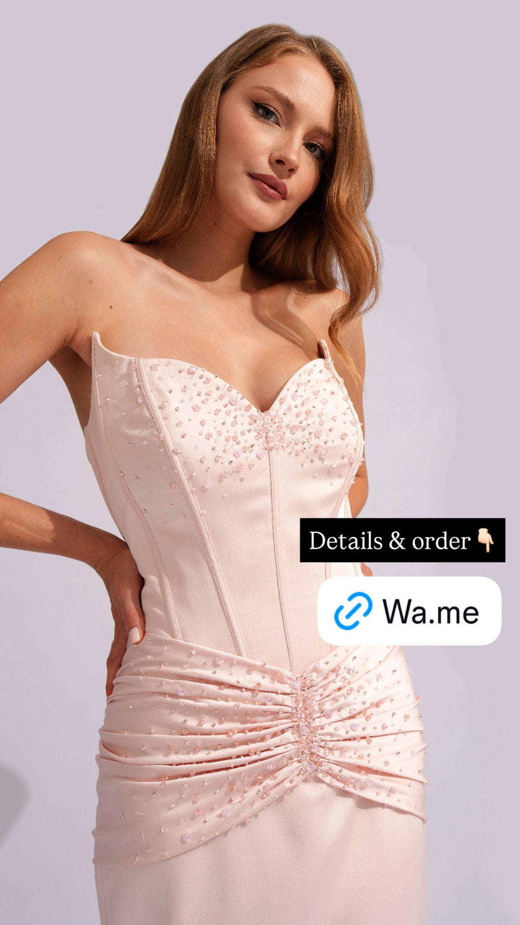 Rosalie Crystal Corset Gown