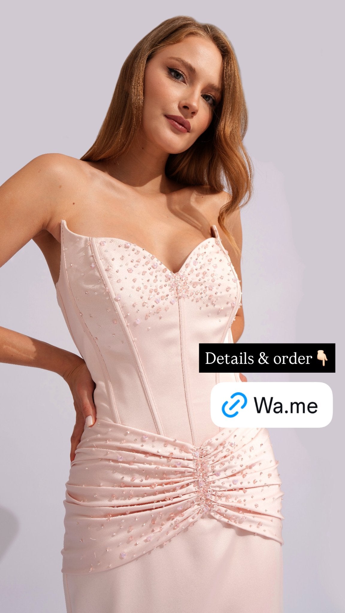 Rosalie Crystal Corset Gown