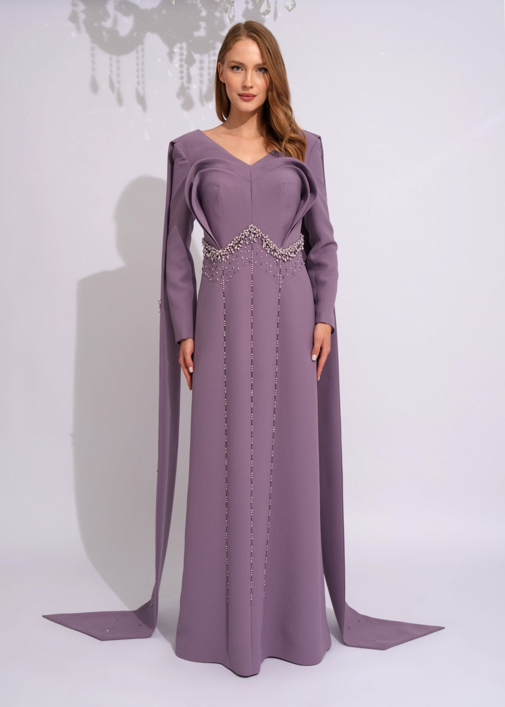 Amethyst Royale Crystal Gown - Paria Masumi
