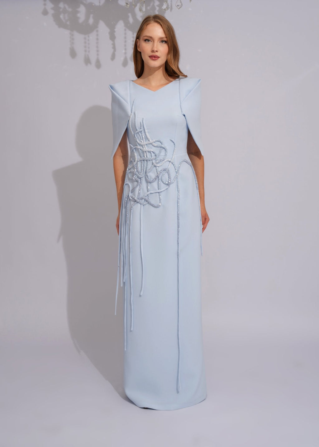 Azure Sculpture Evening Gown - Paria Masumi