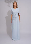 Azure Sculpture Evening Gown - Paria Masumi