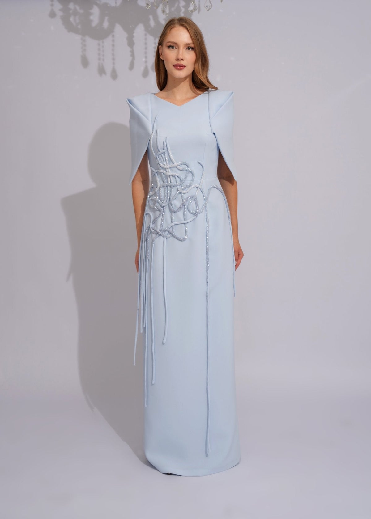 Azure Sculpture Evening Gown - Paria Masumi