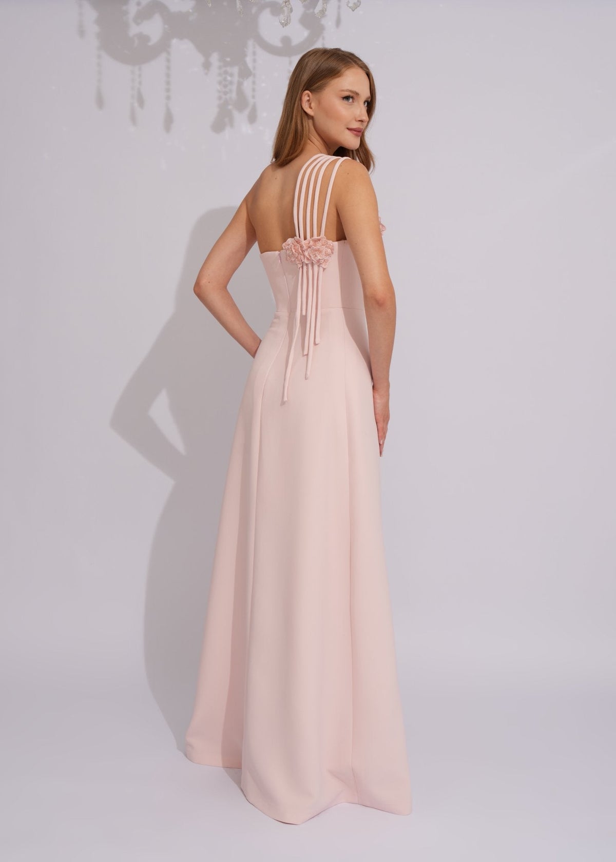 Blush Blossom One-Shoulder Gown - Paria Masumi
