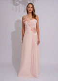 Blush Blossom One-Shoulder Gown - Paria Masumi