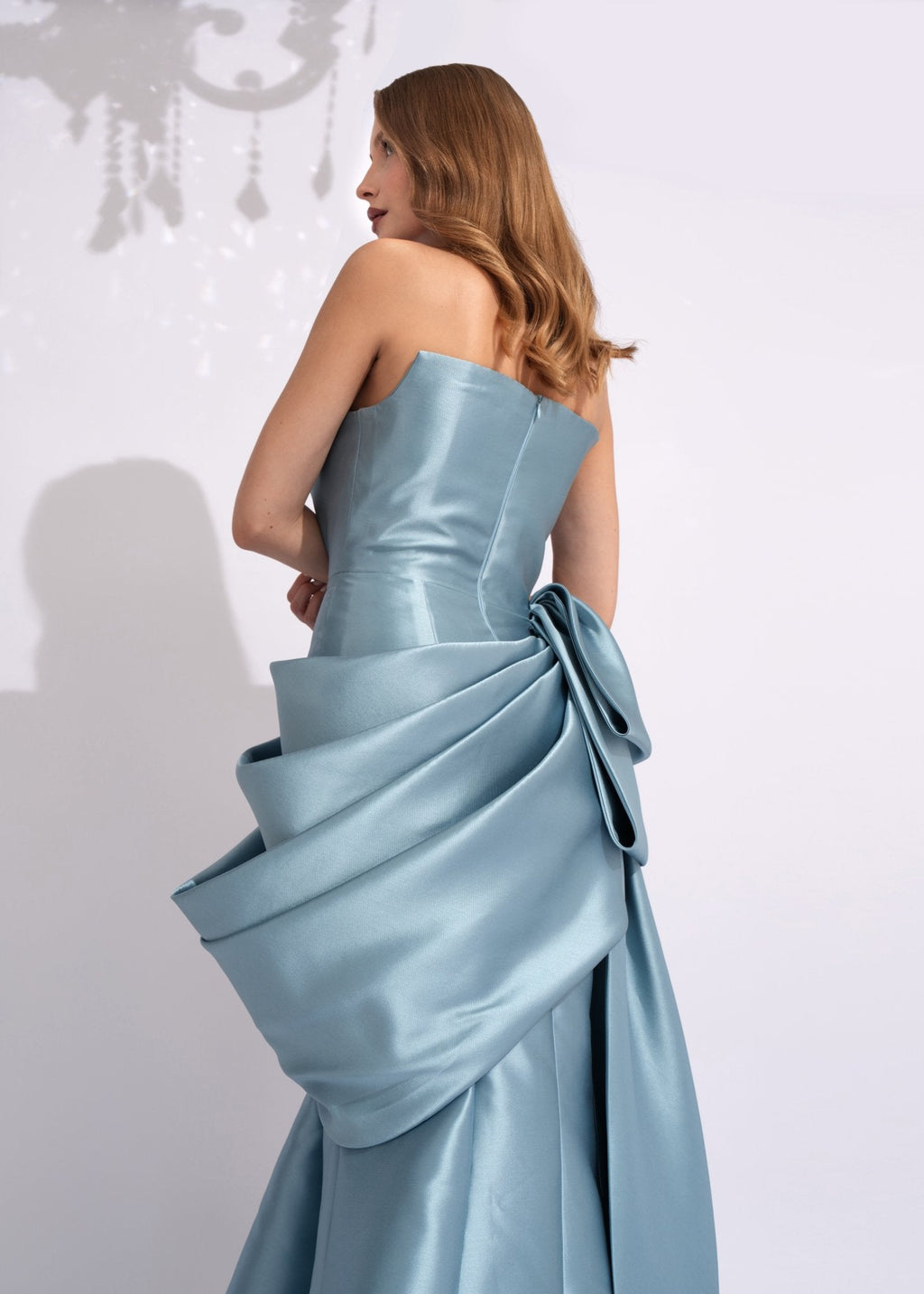 Celeste Satin Bow Gown - Paria Masumi