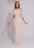 Pearl Cascade Evening Gown