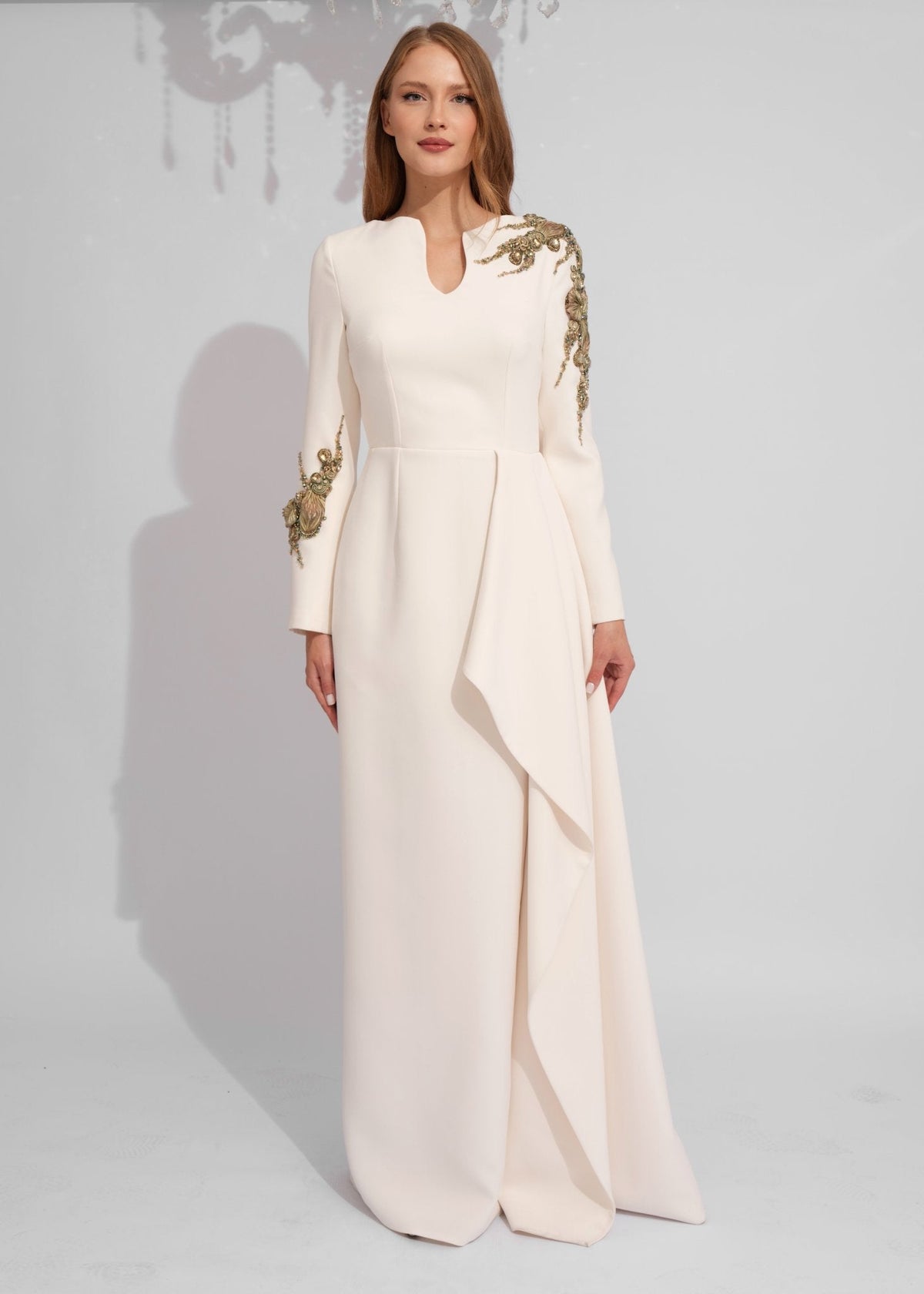Imperial Embellished Evening Gown - Paria Masumi