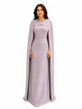 Lilac Two-Piece Cape Evening Gown - Paria Masumi