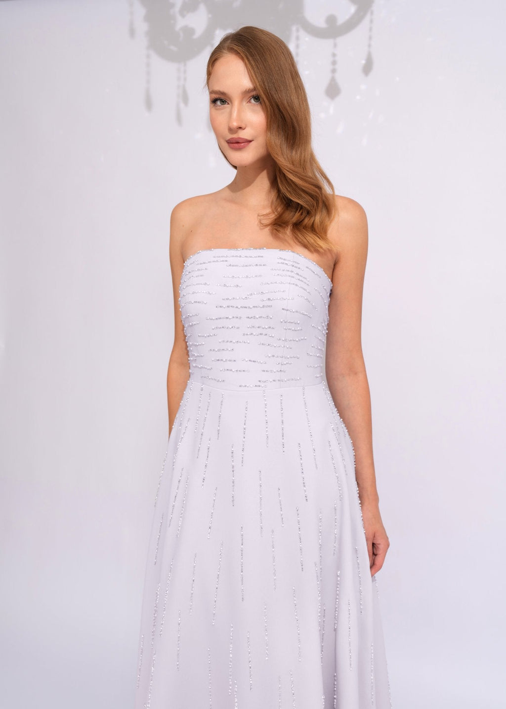Moonstone Crystal Cape Gown - Paria Masumi