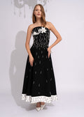 Noir Blossom Crystal Gown - Paria Masumi Noir Blossom Crystal Gown Evening Gown Paria MasumiParia Masoumi