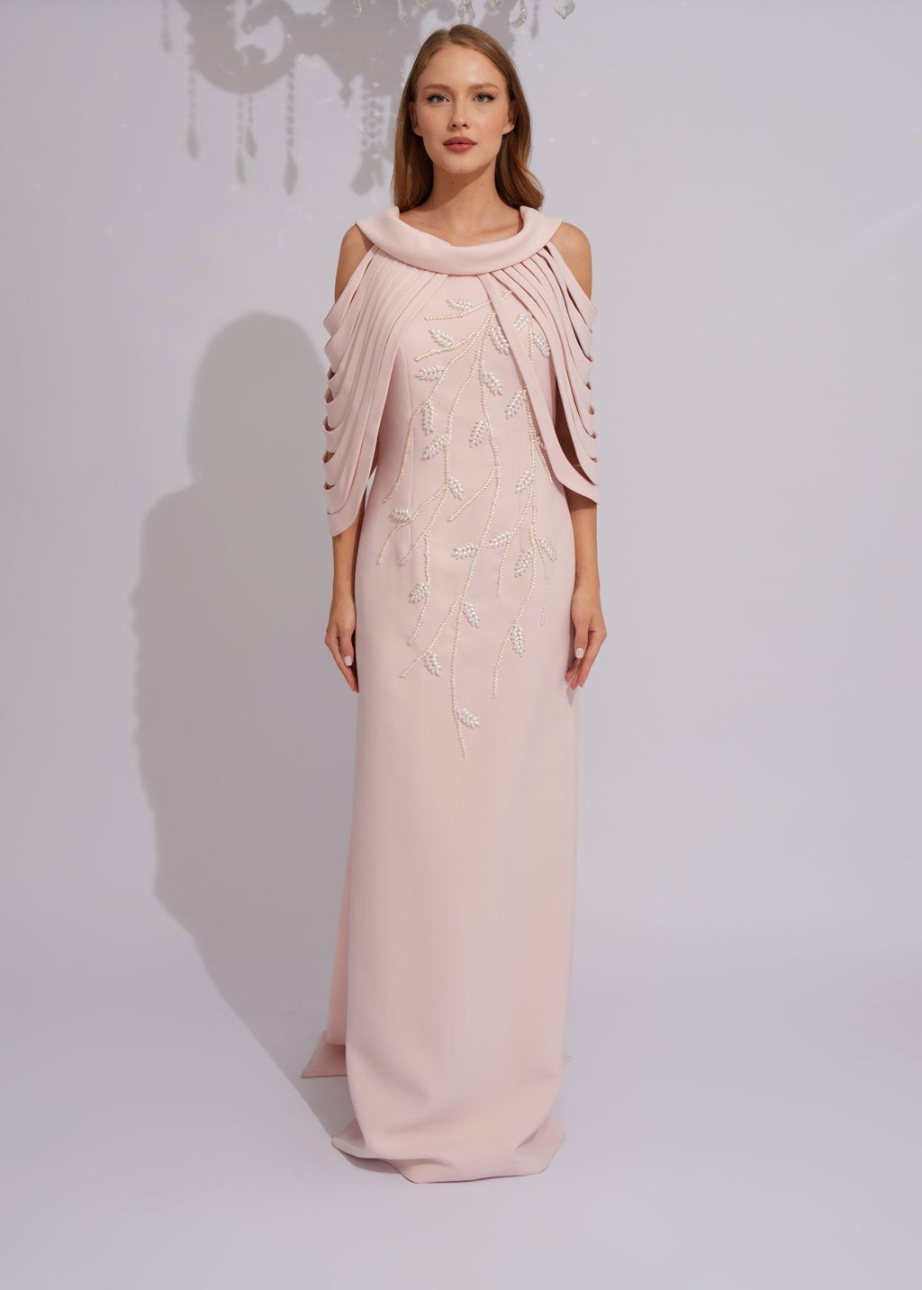 Pearl Cascade Evening Gown - Paria Masumi
