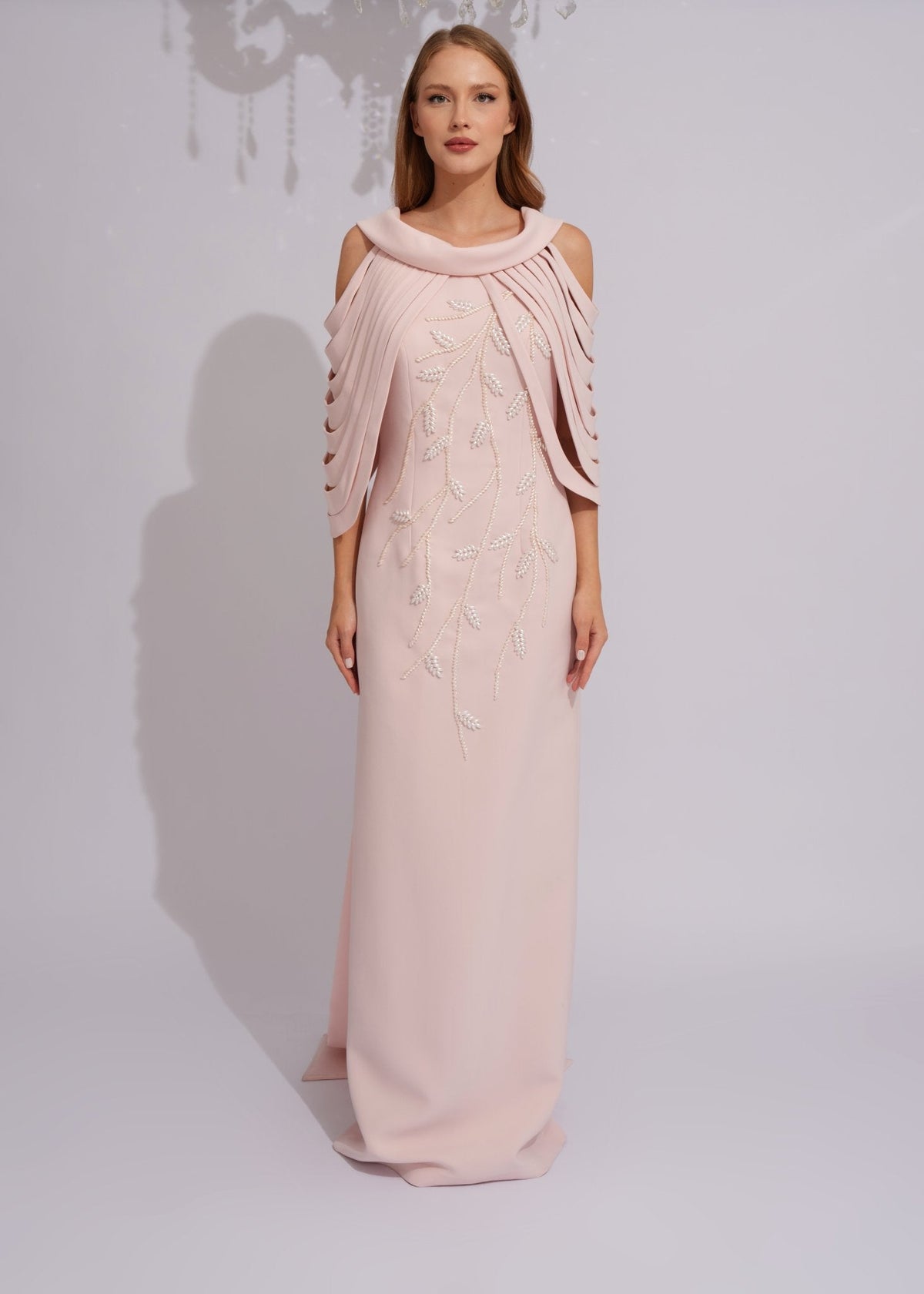 Pearl Cascade Evening Gown - Paria Masumi