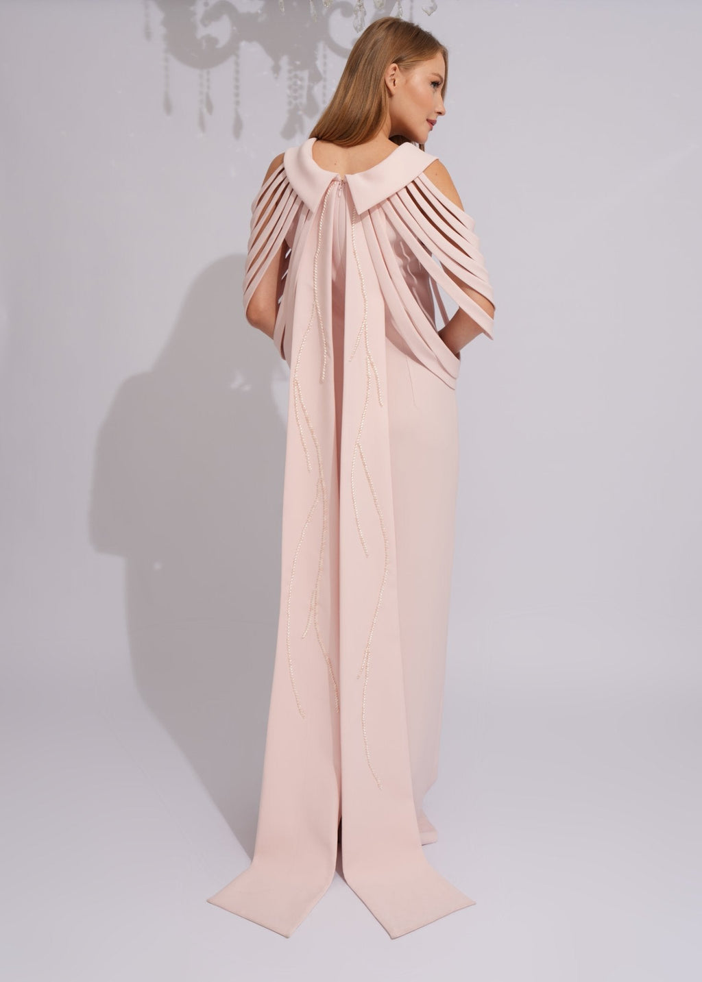 Pearl Cascade Evening Gown - Paria Masumi