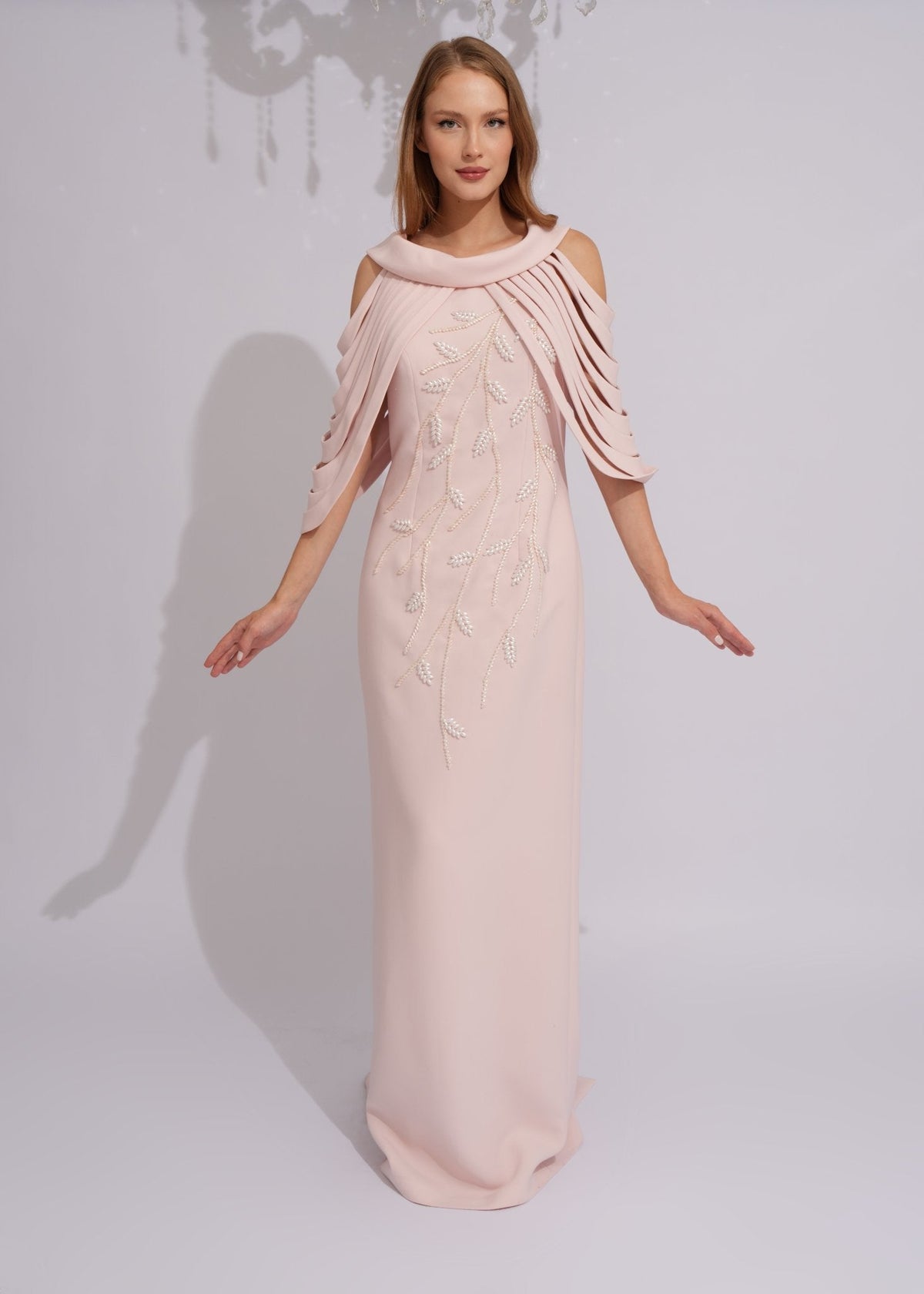 Pearl Cascade Evening Gown - Paria Masumi