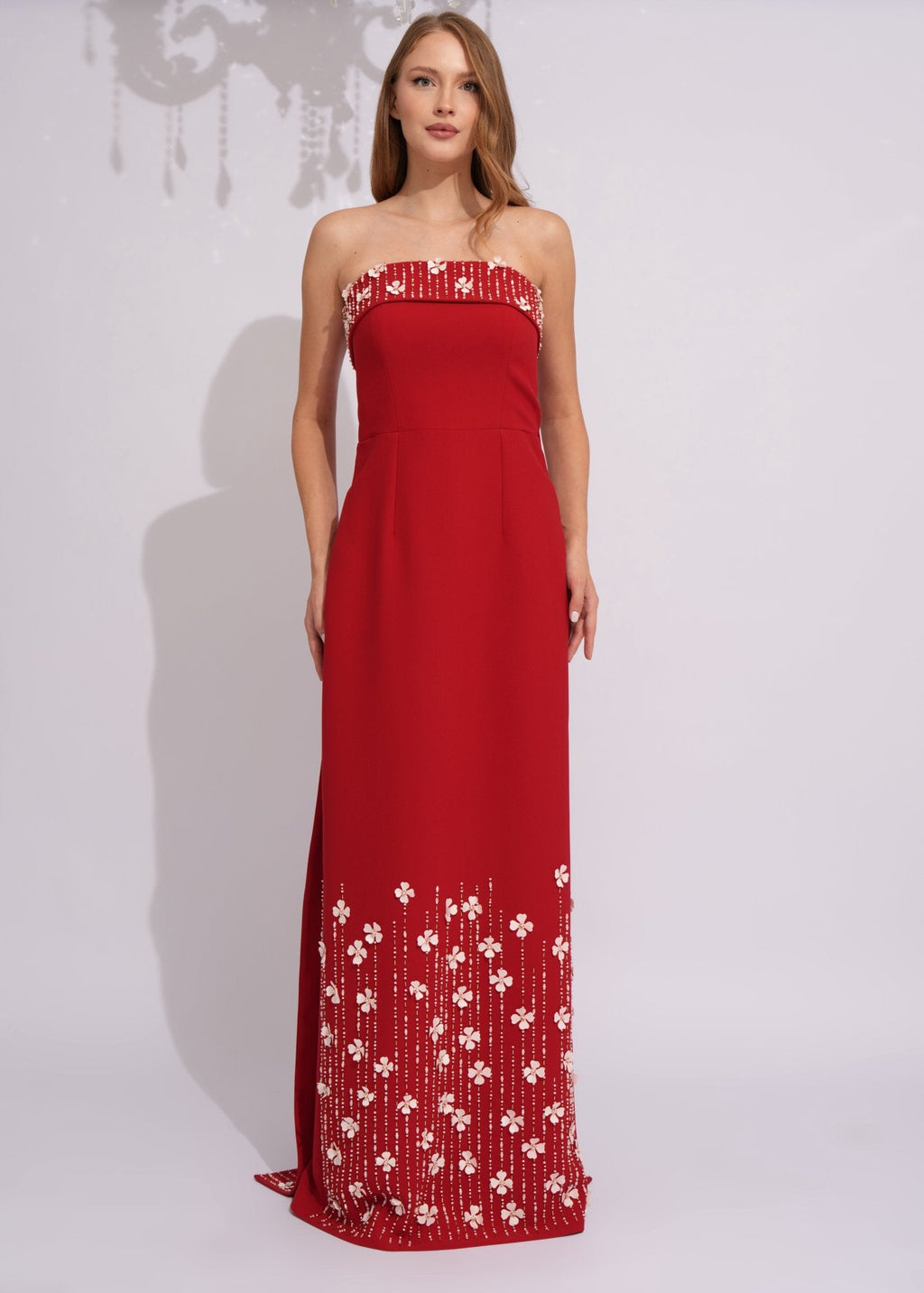 Scarlet Blossom Evening Gown - Paria Masumi