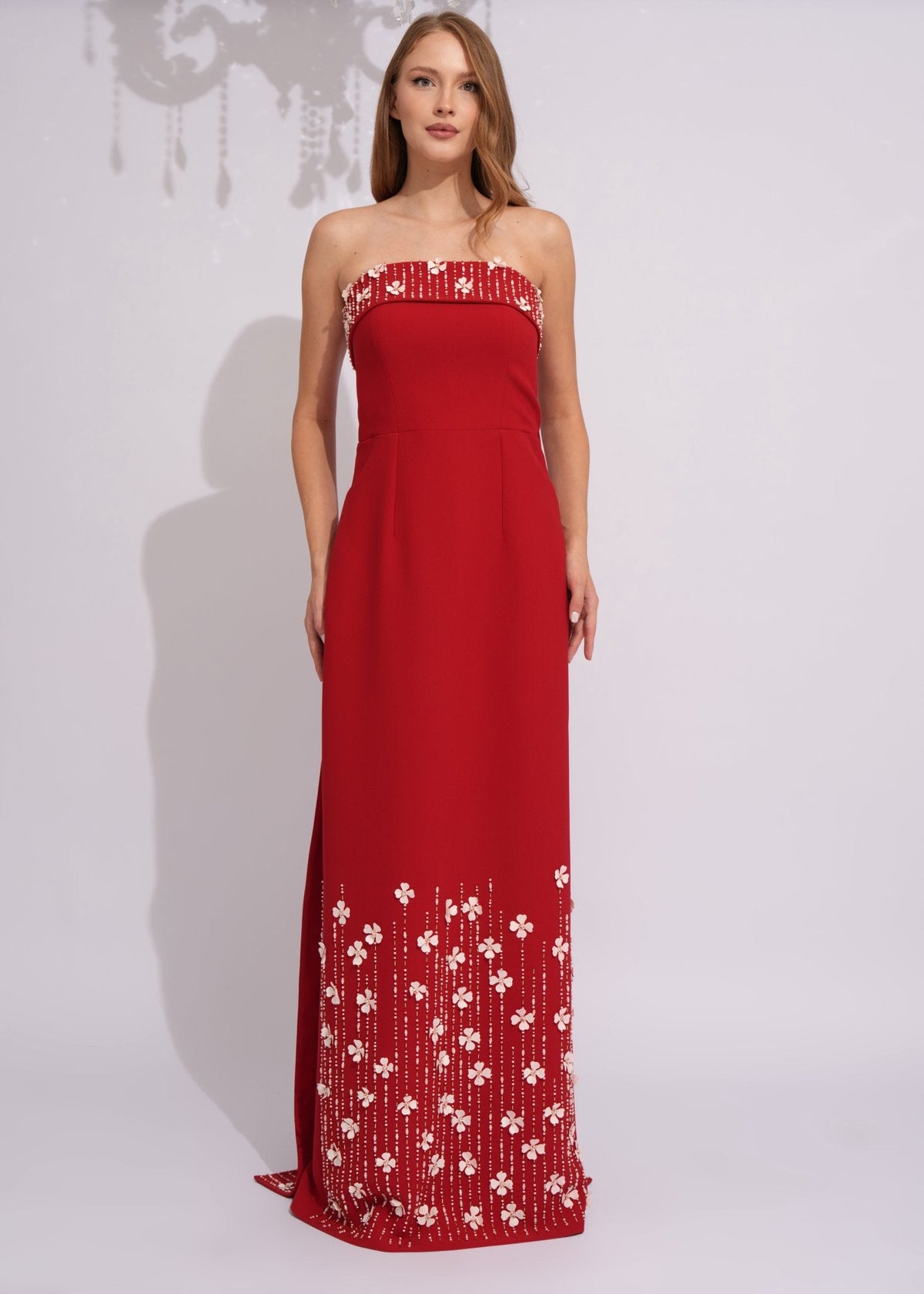 Scarlet Blossom Evening Gown - Paria Masumi